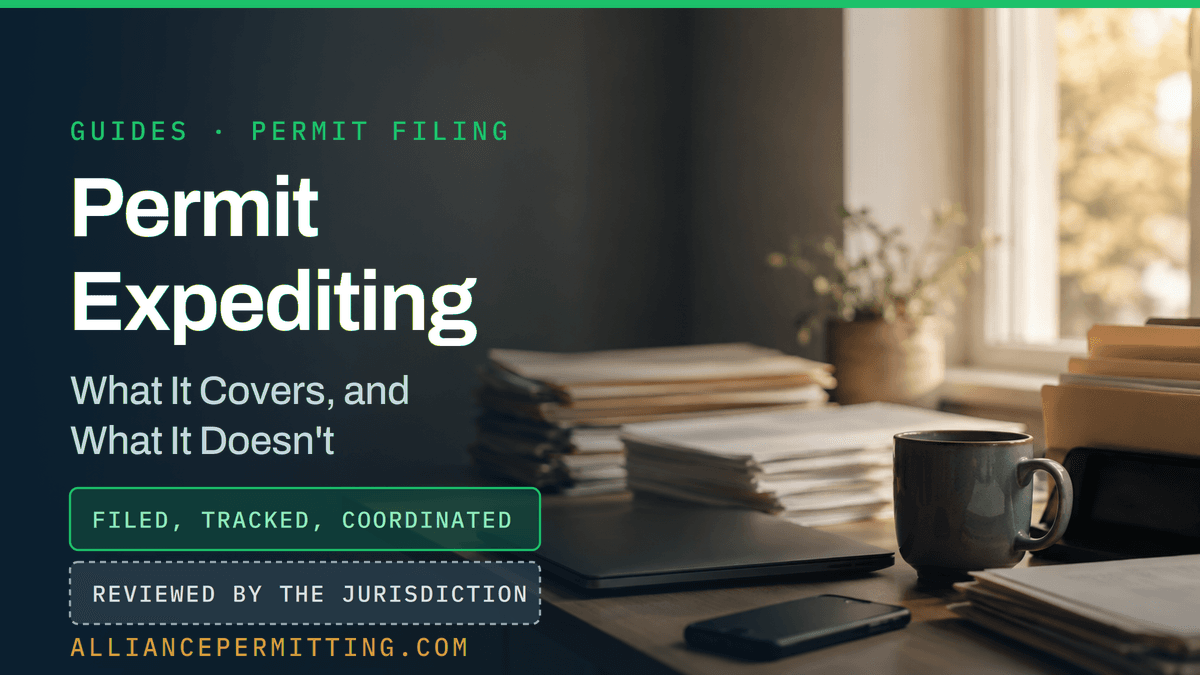 What Permit Expediting Actually Covers (And What It Doesn't)