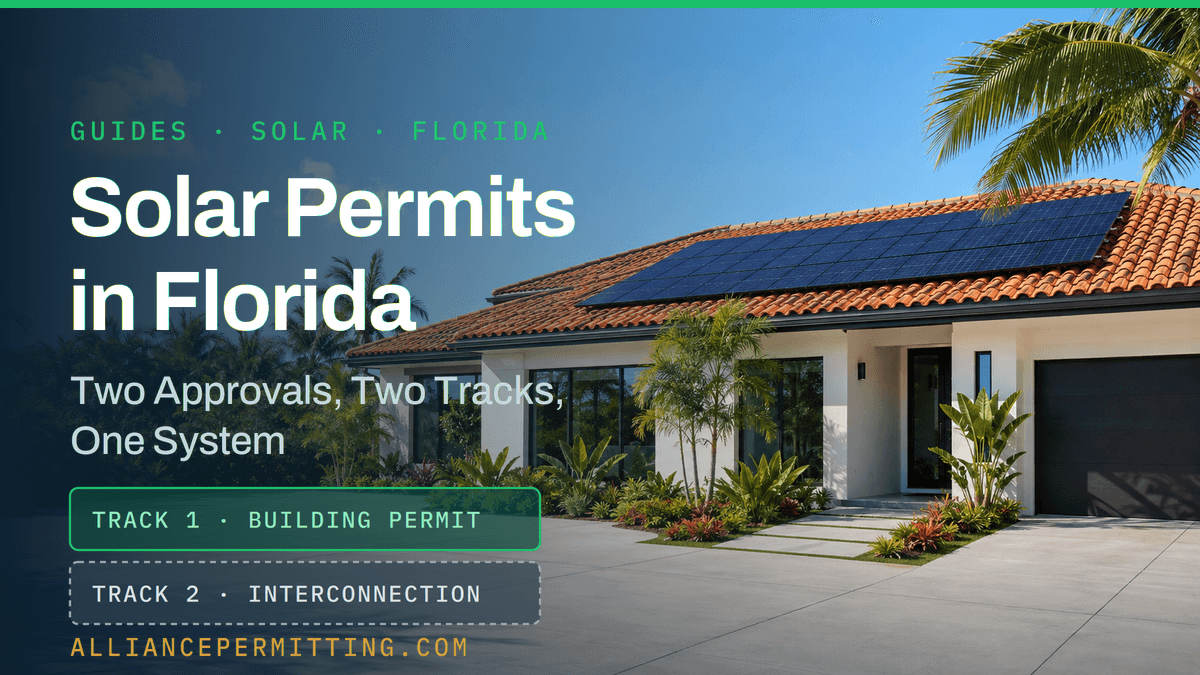 Solar Panel Permits in Florida: Two Approvals, Two Tracks